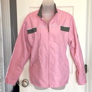 New Balance pink reflective windbreaker! Size L.